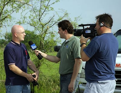 weather channel interviews storm chaser Brian Barnes